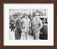 Framed Harry Truman with General Eisenhower and Hickey