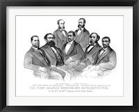 Framed First African American Senator and Representatives