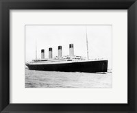 Framed RMS Titantic Departing Southampton
