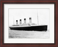 Framed RMS Titantic Departing Southampton