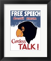Framed Free Speech