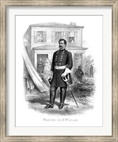 Framed General George McClellan