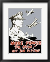 Framed General Douglas MacArthur and Bomber Planes