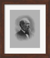 Framed President James Garfield