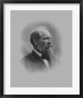 Framed President James Garfield