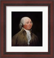 Framed President John Adams