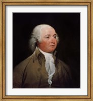 Framed President John Adams