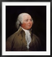 Framed President John Adams