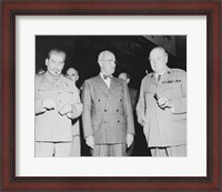 Framed Joseph Stalin, Harry Truman and Winston Churchill