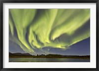 Framed Aurora Borealis, Yukon, Canada