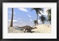 Framed Dicraeosaurus in a Prehistoric Environment