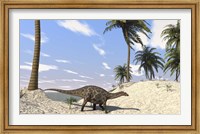 Framed Dicraeosaurus in a Prehistoric Environment