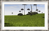 Framed Lystrosaurus in a Grassy Field