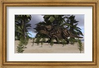 Framed Brown Einiosaurus