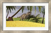 Framed Ceratosaurus Hunting