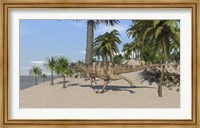 Framed Ceratosaurus Running