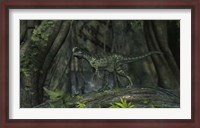 Framed Monolophosaurus in Woodlands