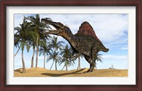 Framed Spinosaurus Hunting