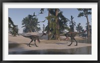 Framed Two Gigantoraptors