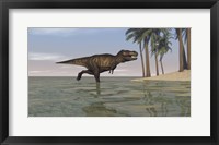 Framed Tyrannosaurus Rex Hunting in Water