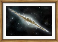 Framed Spiral Galaxy