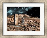 Framed Astronaut on an Alien World