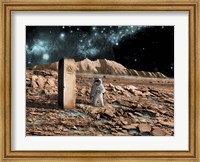 Framed Astronaut on an Alien World