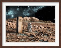 Framed Astronaut on an Alien World
