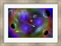 Framed Conceptual Image of Outer Space