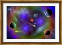 Framed Conceptual Image of Outer Space