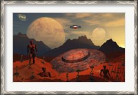 Framed Alien Flying Saucer