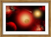 Framed Distant Ninary Star System