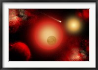 Framed Distant Ninary Star System