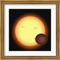 Framed HD 209458B (Extra Solar Planet)