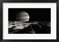 Framed Jupiter's Large Moon, Europa