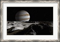 Framed Jupiter's Large Moon, Europa