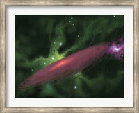 Framed Protostellar Disk