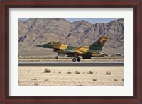 Framed US Air Force F-16