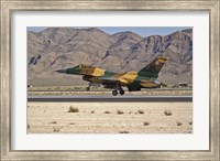 Framed US Air Force F-16