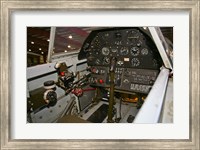 Framed Cockpit of a P-40E Warhawk