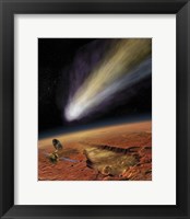 Framed 2014 Comet over Aromatum, Mars