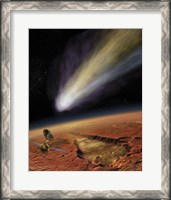 Framed 2014 Comet over Aromatum, Mars