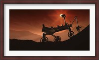 Framed Curiosity the Mars Mountaineer