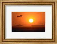 Framed Army Blackhawk Helicopter