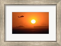 Framed Army Blackhawk Helicopter