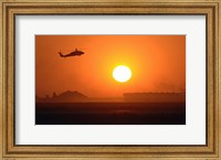 Framed Army Blackhawk Helicopter