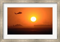 Framed Army Blackhawk Helicopter