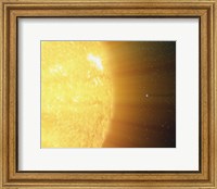 Framed Sun and the Earth