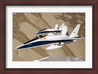 Framed Two Dryden F/A-18s
