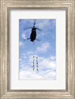 Framed US Soldiers Suspended by a CH-47 Chinook